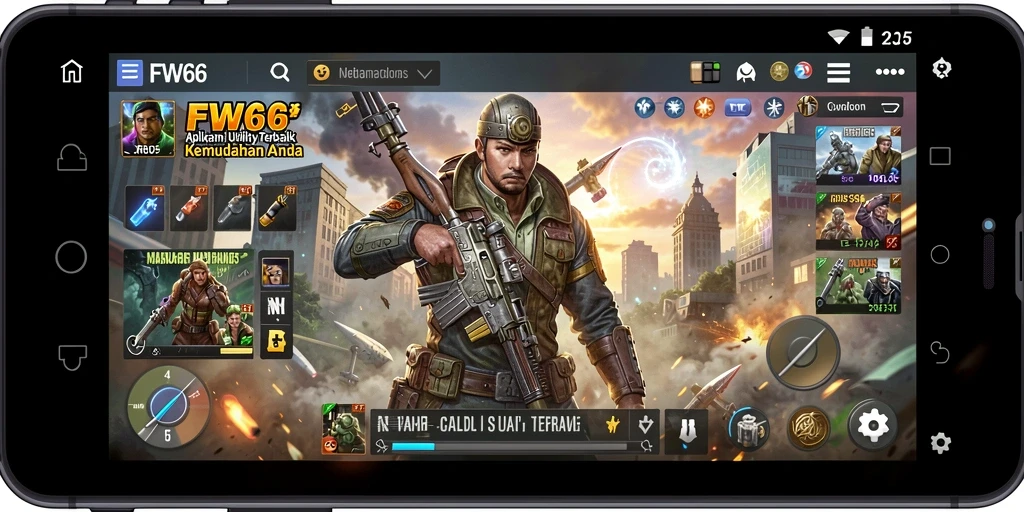 Screenshot utama FW66 menampilkan antarmuka aplikasi Utility yang user-friendly.