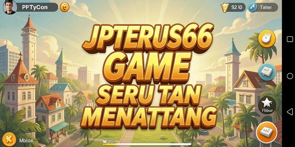 Tampilan gameplay <strong>JPTERUS66</strong> yang menarik saat membangun bisnis.