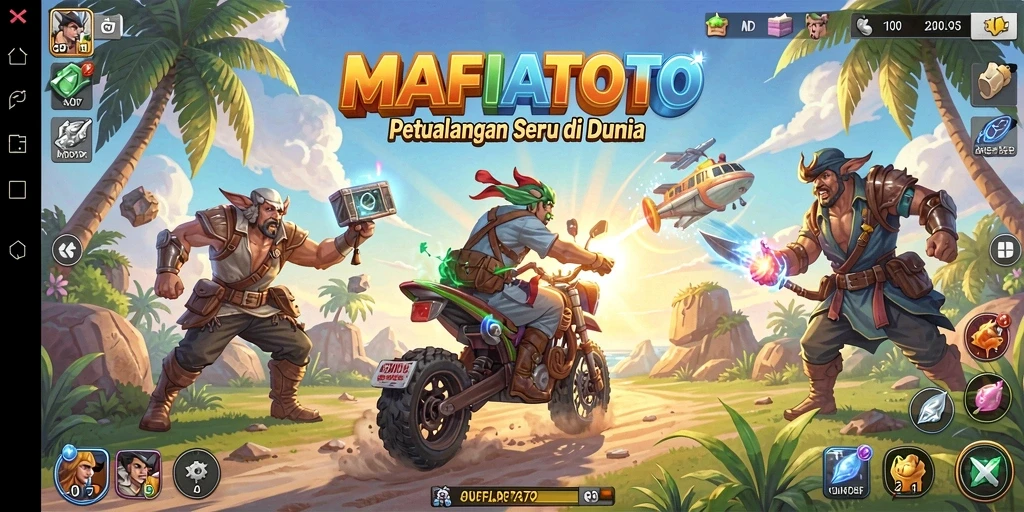 Tampilan gameplay MAFIATOTO yang mendebarkan saat menjelajahi dunia.