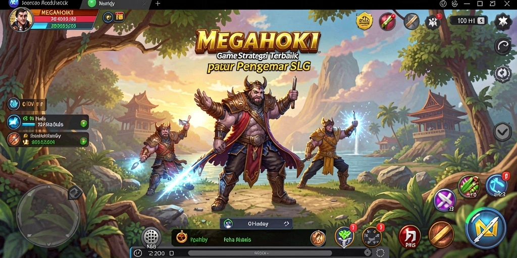 Tampilan gameplay seru dan strategis di MEGAHOKI.