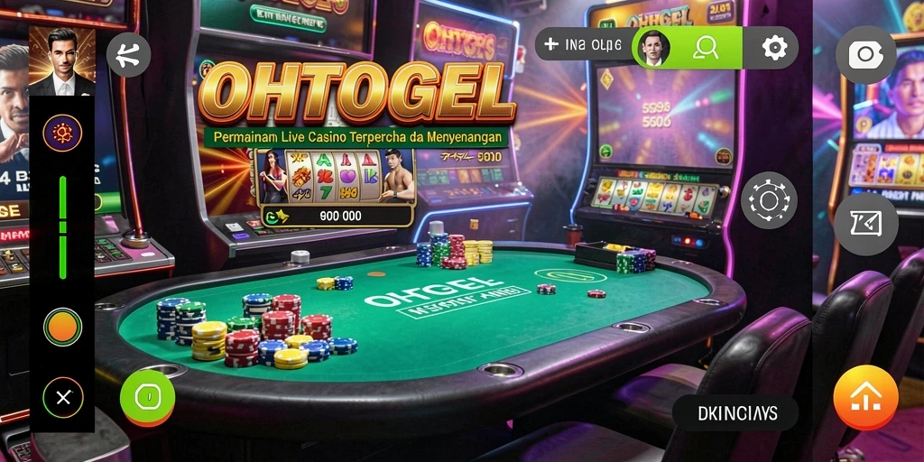 Gameplay mendebarkan di OHTOGEL dengan dealer langsung dan suasana kasino.