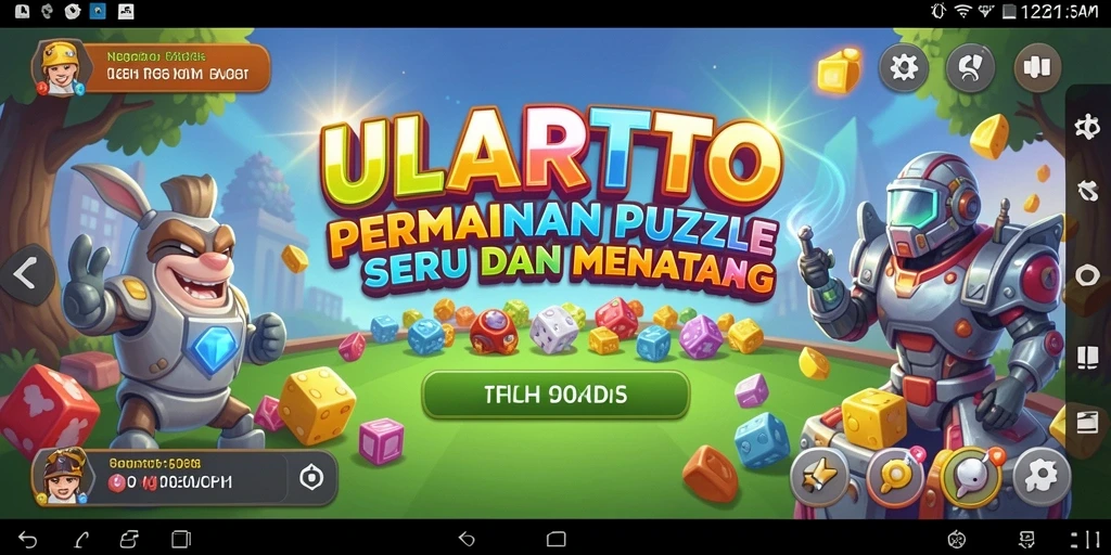 Tampilan gameplay ULARTOTO yang menarik dalam menyelesaikan puzzle.